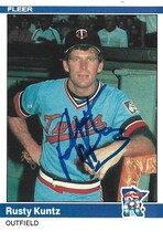 1984 Fleer Base Set #568 Rusty Kuntz