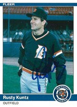 1984 Fleer Update #66 Rust Kuntz