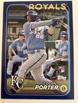 2024 Topps Royal Blue Series 2 #666 Logan Porter