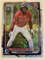 2024 Bowman Chrome Prospects Speckle Refractor #BCP-207 Starlyn Nunez