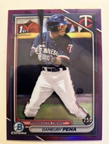 2024 Bowman Chrome Prospects Purple Refractor #BCP-167 Dameury Pena