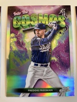 2024 Topps Chrome Cosmic Into the Cosmos #ITC-8 Freddie Freeman