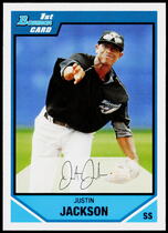 2007 Bowman Draft Draft Picks #BDPP30 Justin Jackson
