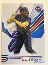 2024 Topps Pristine Blue Refractor #252 Ronald Acuna Jr.