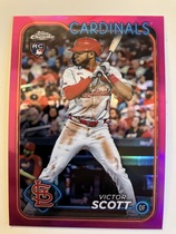 2024 Topps Chrome Pink Refractor #251 Victor Scott