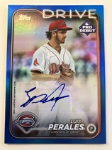 2024 Topps Pro Debut Autos Blue Foil #PD-43 Luis Perales