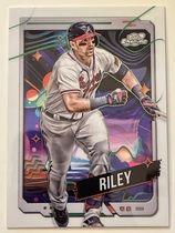 2024 Topps Chrome Cosmic White Hole Refractor #84 Austin Riley