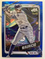 2024 Topps Chrome Cosmic Blue Moon Refractor #10 Ronny Mauricio