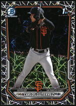 2026 Bowman Chrome Prospects Lazer Refractor #BCP-14 Carlos Gutierrez