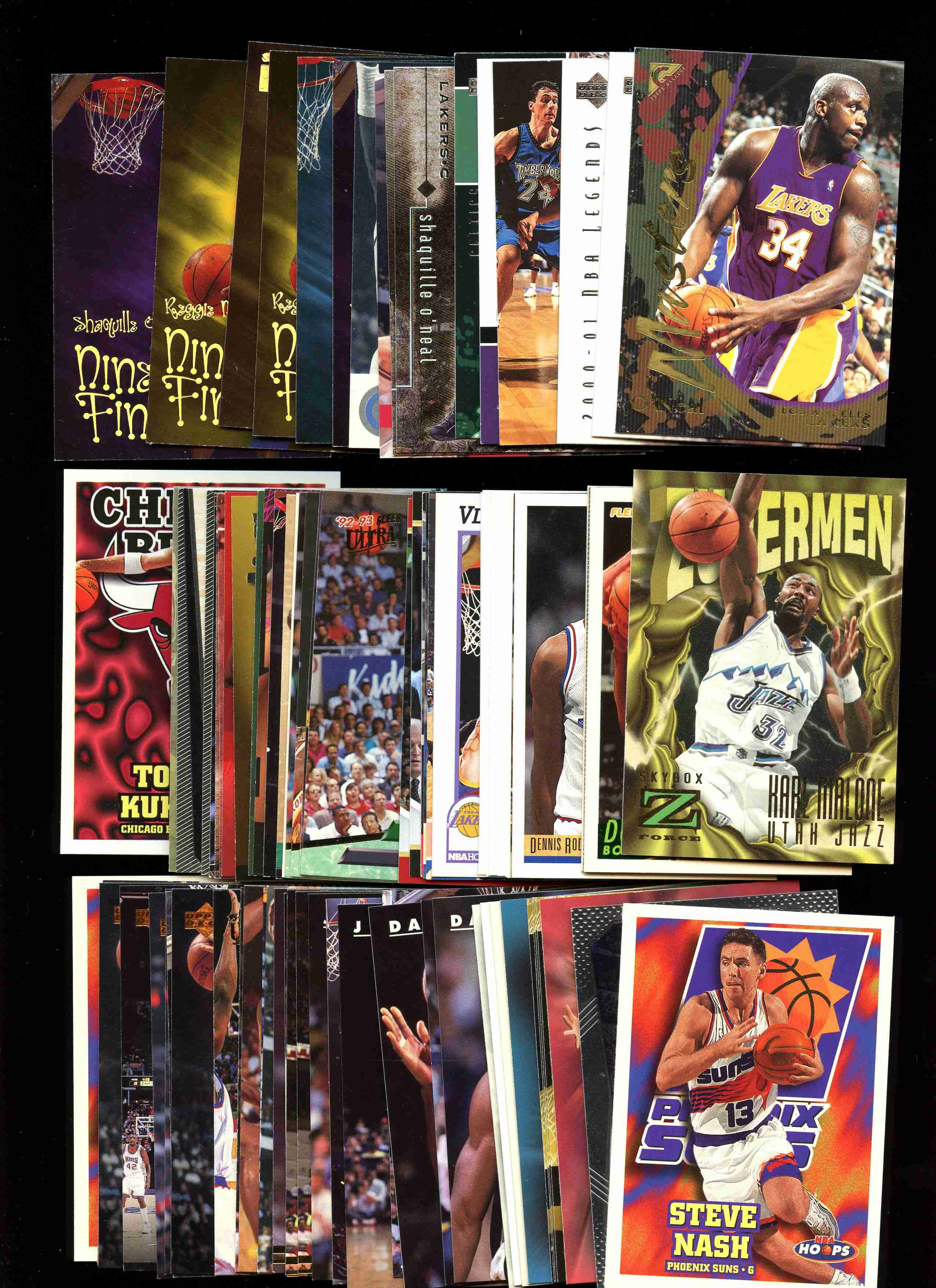 Sportlots Auctions: 500 Card LOT of Stars Hall of Famers, Rookies. Shaq ...