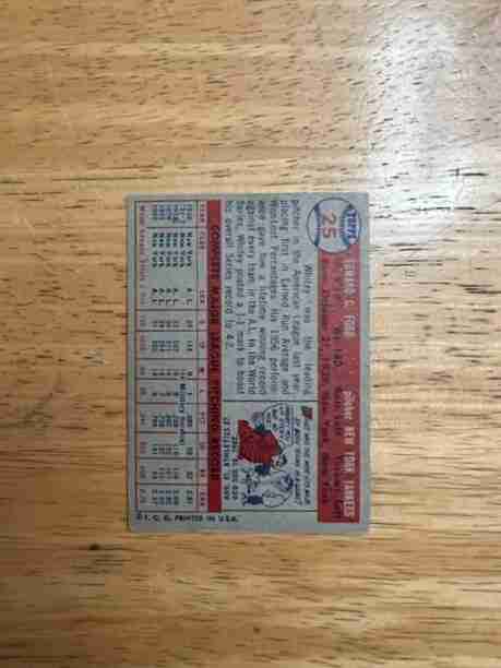 Sportlots Auctions: WHITEY FORD TOPPS 1957# 25