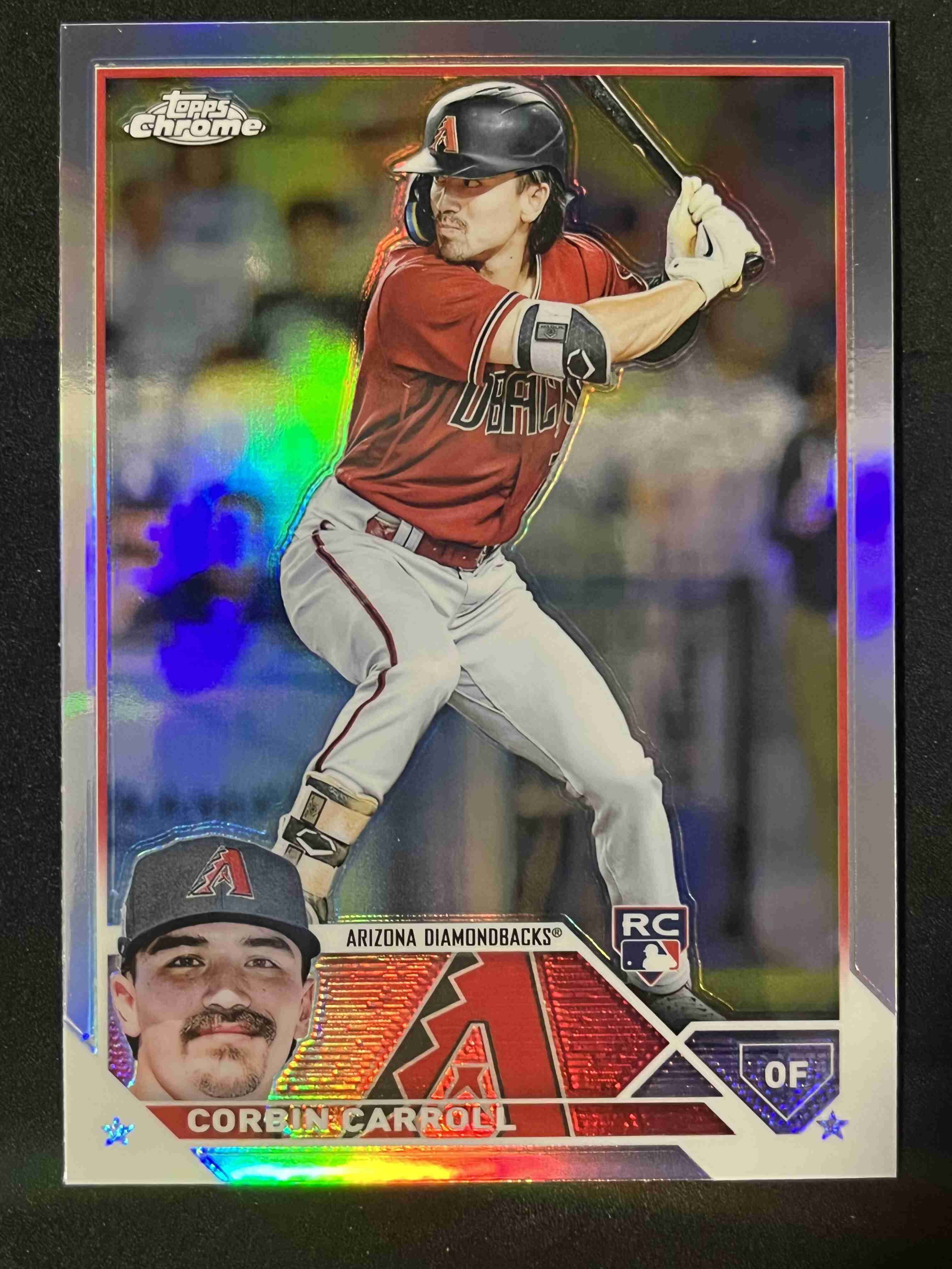 Sportlots Auctions 2023 Topps Chrome CORBIN CARROLL RC Refractor 95