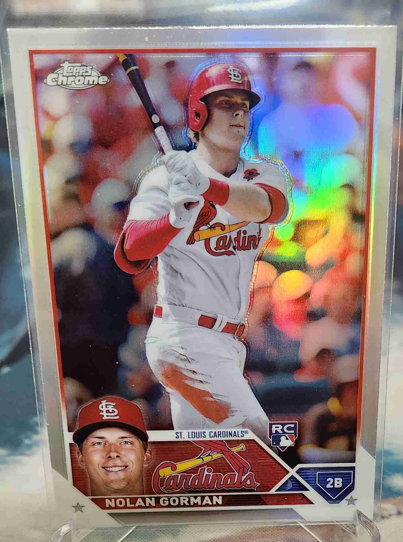 Sportlots Auctions 2023 Topps Chrome Refractor Nolan Gorman Rookie