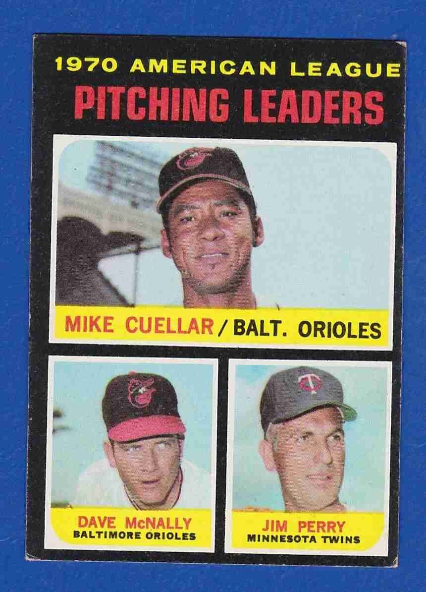 Sportlots Auctions 71 Topps AL PITCHING LEADERS 69