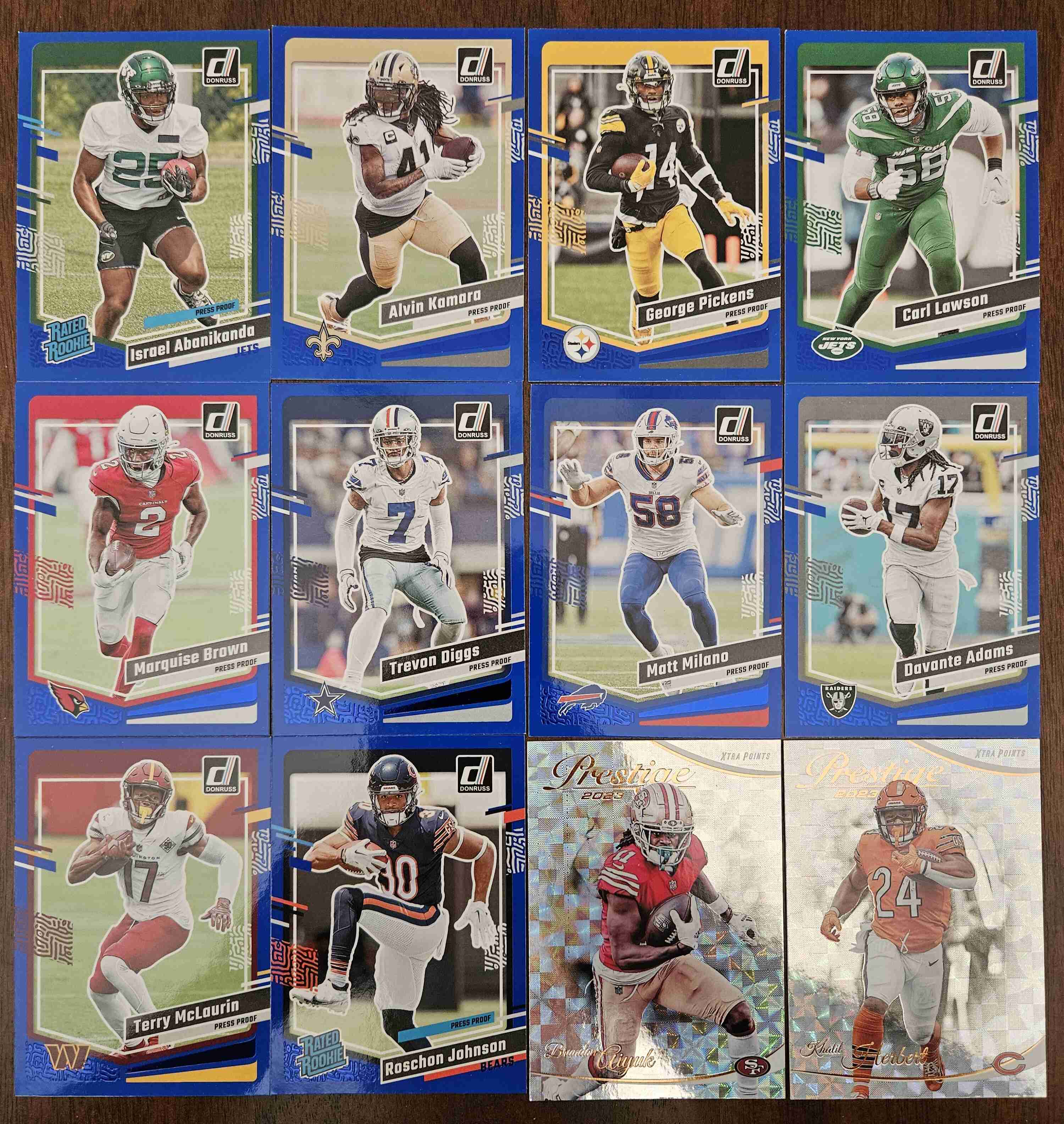 Sportlots Auctions: 500 Card Football Lot ONLY 2023 Products, Prizm ...