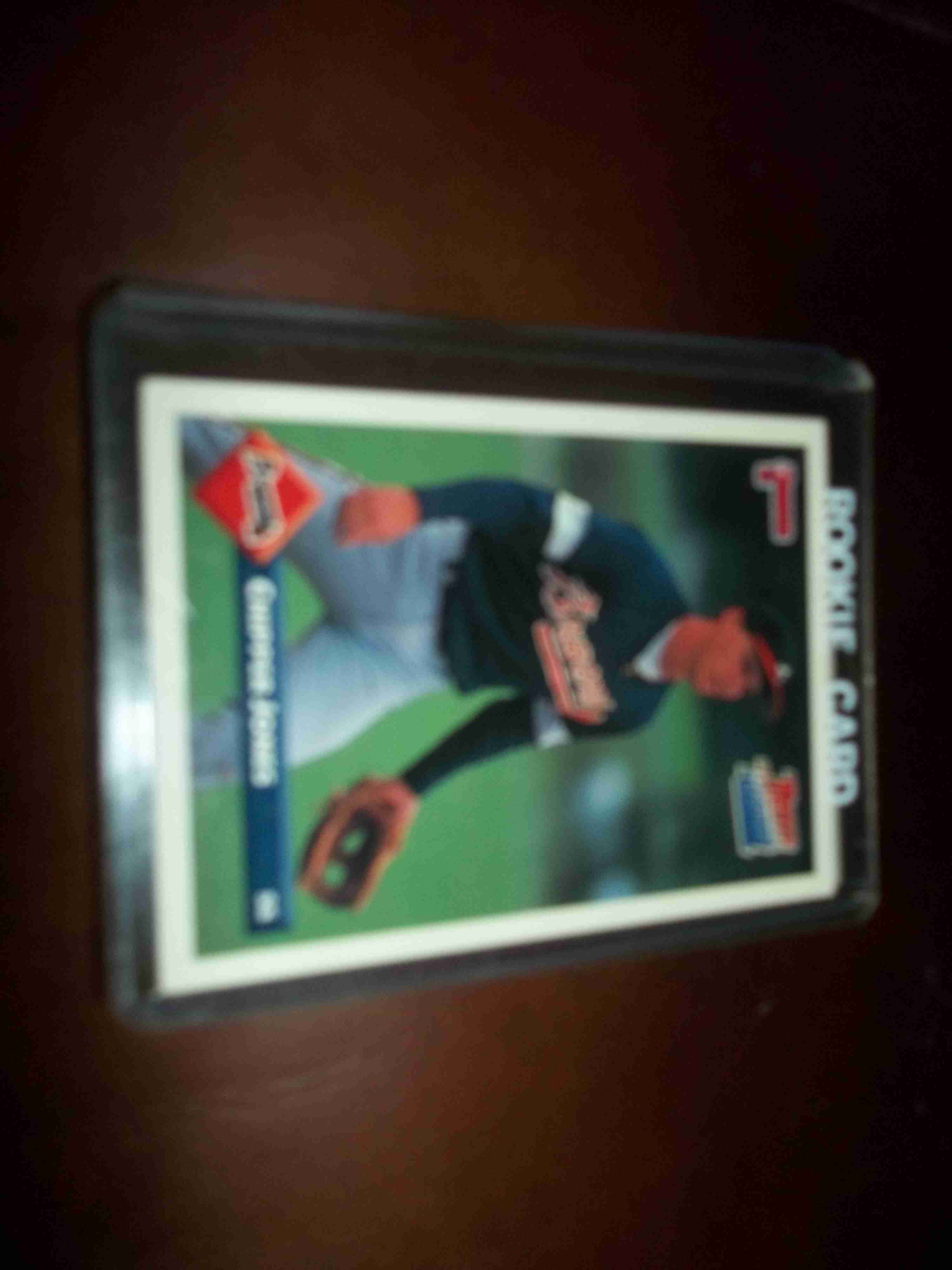 Sportlots Auctions: CHIPPER JONES RATED ROOKIE DONRUSS LEAF CARD #721