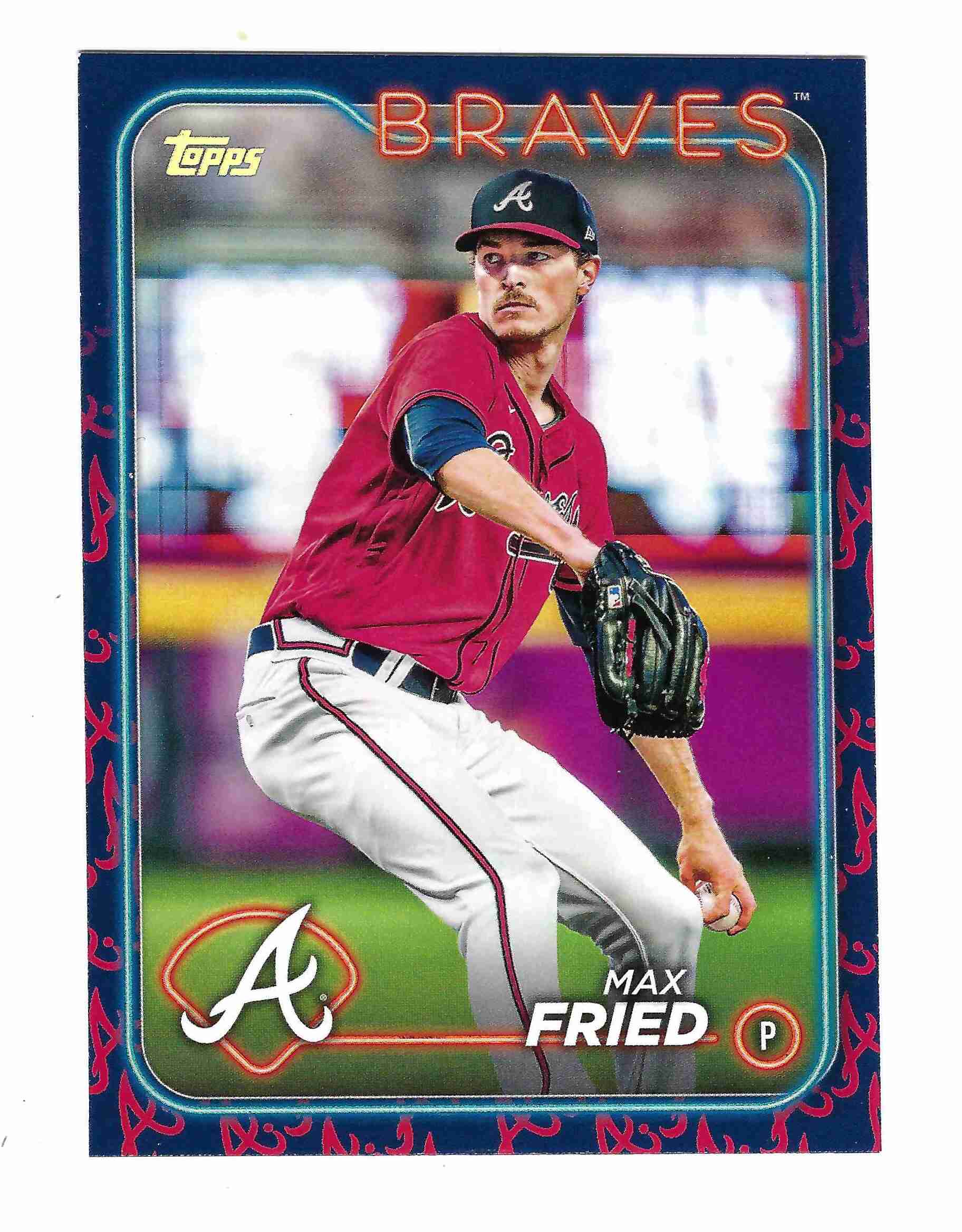 Sportlots Auctions 2024 Topps Series 1 Team Colors Border 146 Max Fried   Lot10837515 