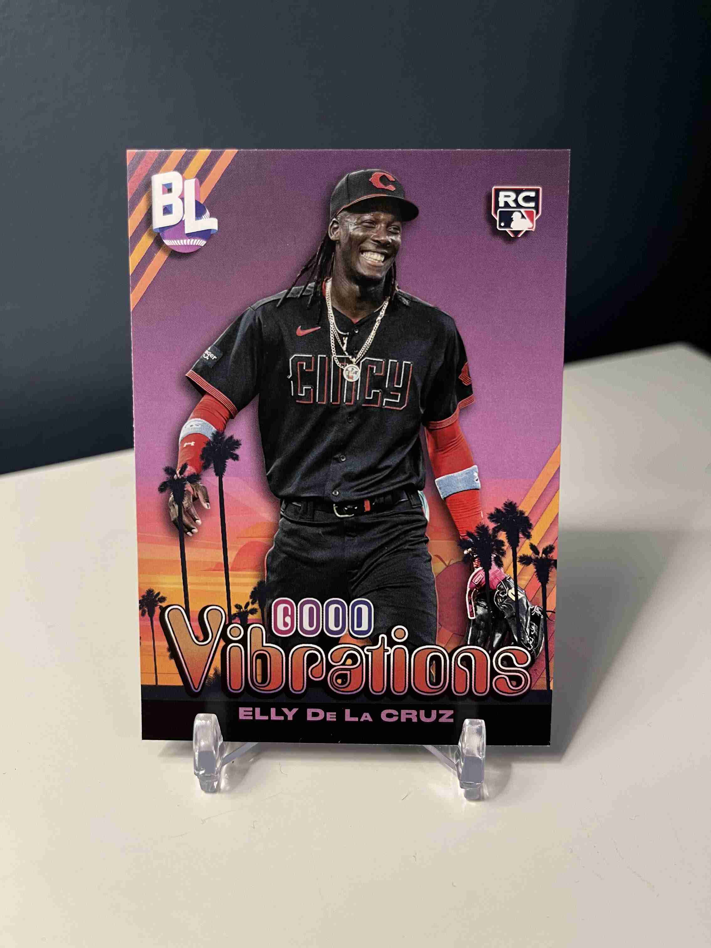 Sportlots Auctions Elly De La Cruz 2024 Topps Good Vibrations Rookie