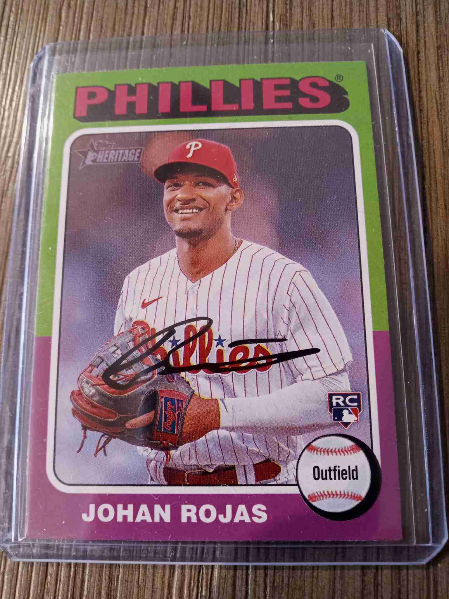 Sportlots Auctions 2024 Topps Heritage Johan Rojas RC